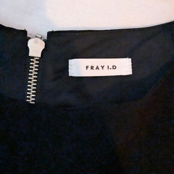 Fray I.D - Black Midi Cocktail Dress Size 0 - Picture 10 of 13